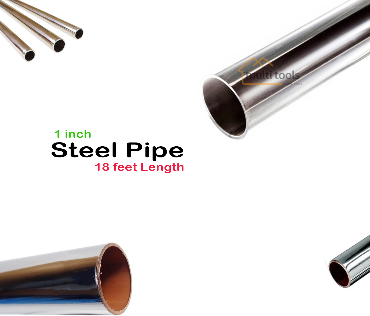 18 Feet X 1 Inch Steel Pipe